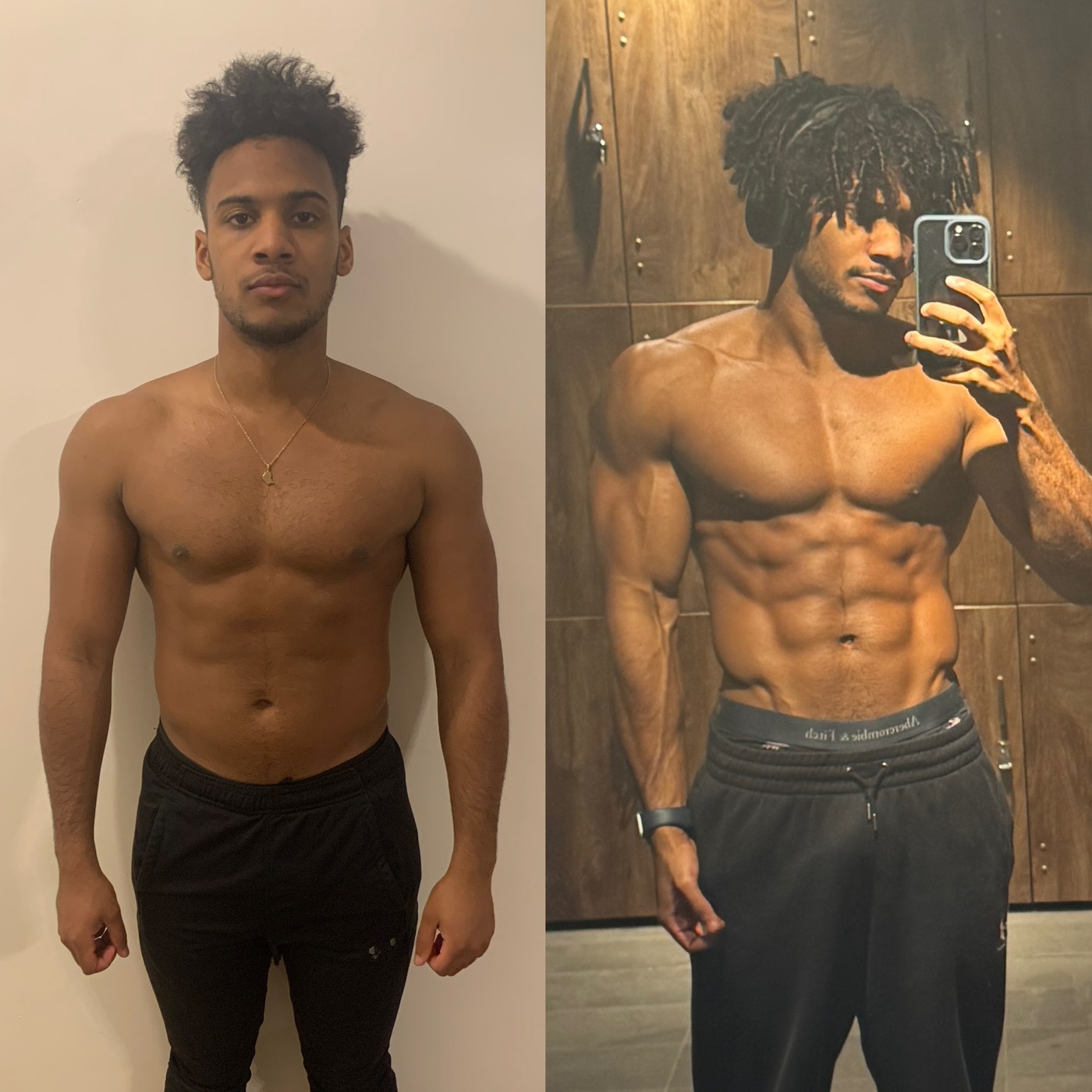 Deyron, transformation physique avant / après